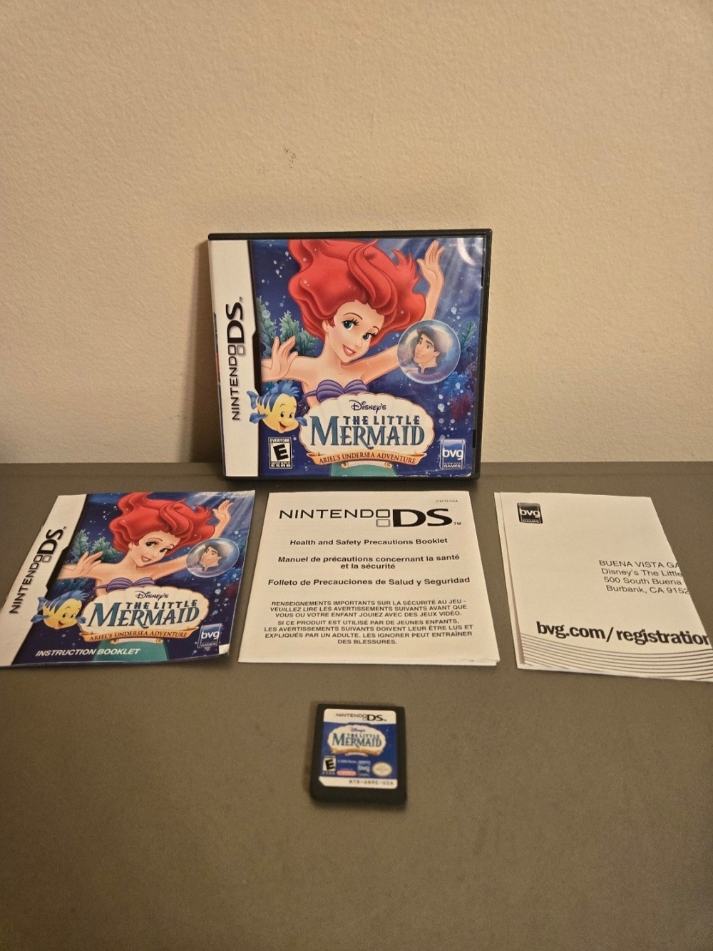 Nintendo DS Disney's The Little Mermaid Ariel's Undersea Adventure Video Game